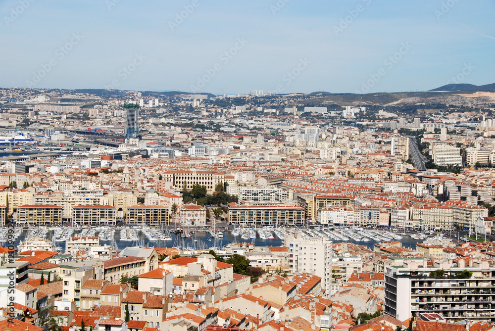 vue générale de Marseille