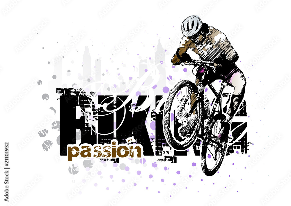 Fototapeta premium biking 3