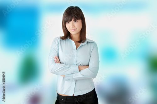 Free Download Young business woman portrait - GFXLoad
