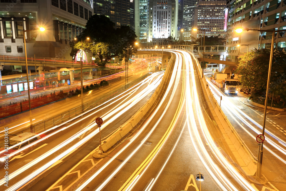 Hong Kong at night