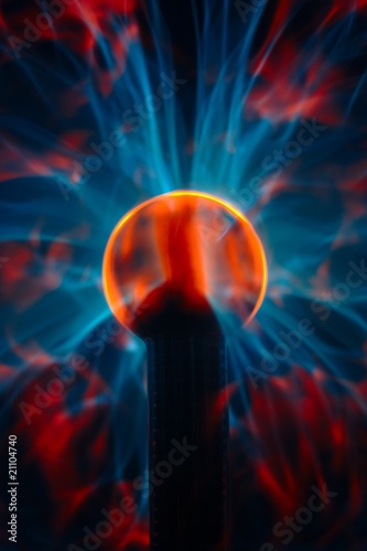 Detail on plasma ball