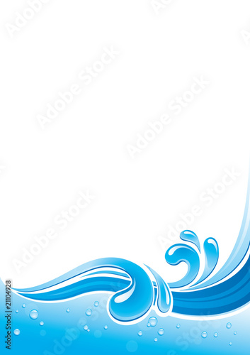 Water splash vector background