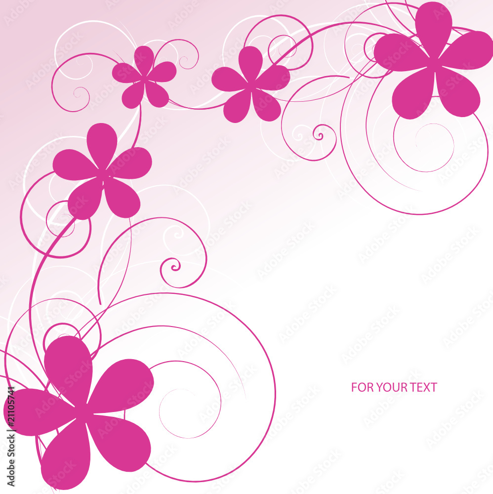 Abstract flowers background with place for your text Abstract flowers background with place for your text