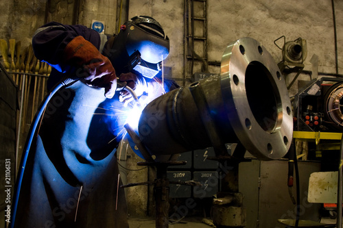 worker welding