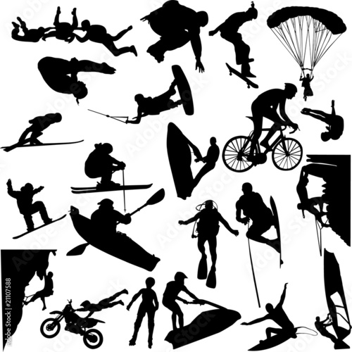 extreme sport collection - vector #21107588
