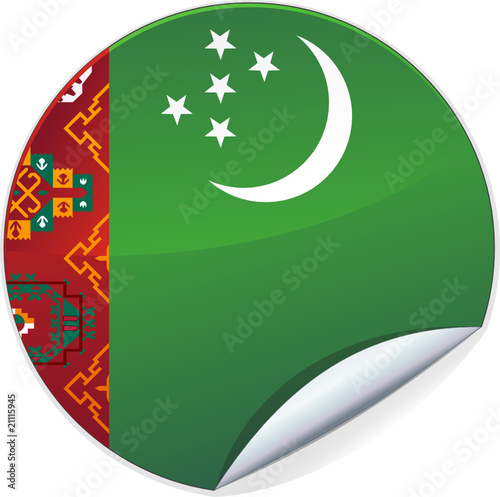 Sticker du Turkménistan (détouré)