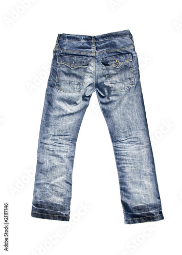 blue jeans trousers