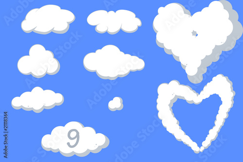 Assorted Cloud Vectors