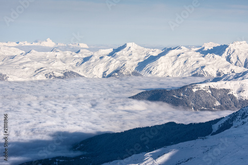 Winter Alps landscape