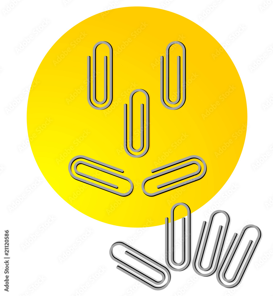 Obraz premium Büro-Klammern