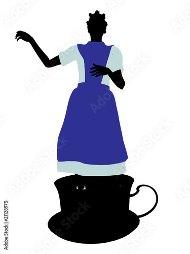 Alice In Wonderland Silhouette Illustration photo