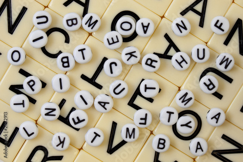 Photos chaotic alphabet background
