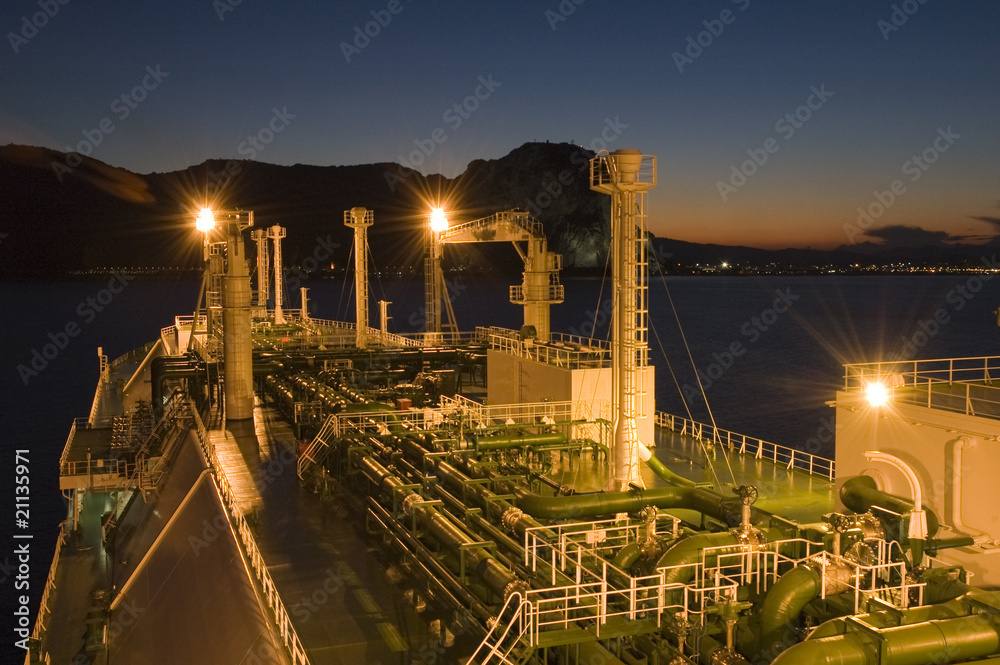 Fototapeta premium Oil and gas industry – liquefied natural gas tankers LNG