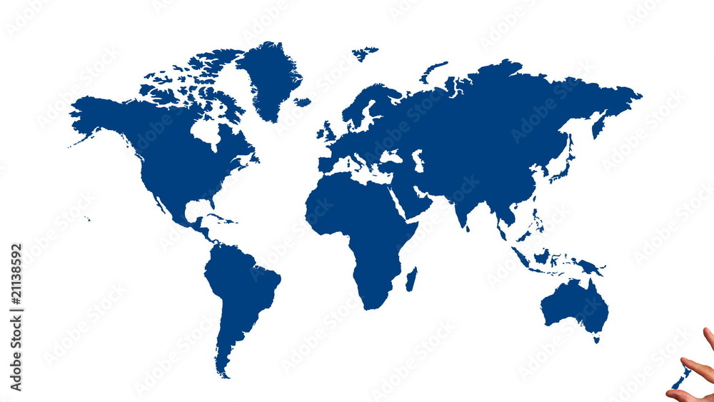 World map gathering by hands. With alpha. World map gathering by hands. With alpha.
