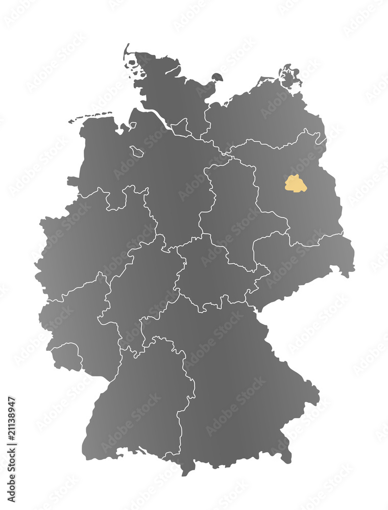 Deutschlandkarte Berlin
