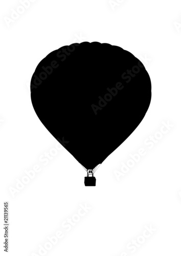 hot air ballon silhouette