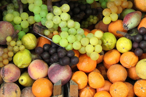 A composition of fresh fruits