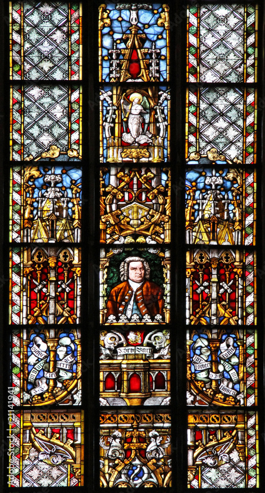 Portrait of J. S. Bach at a window of the St. Thomas Church