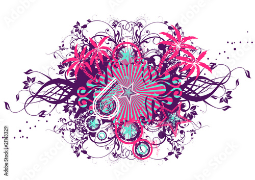 Partyflyer Vorlage Swirly