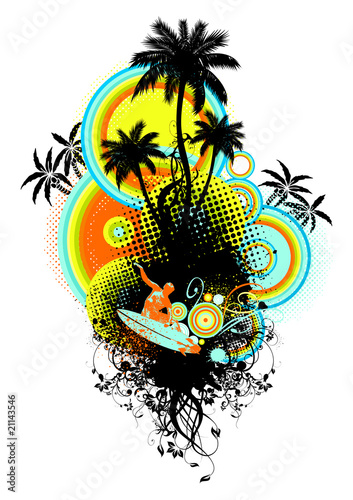 Partyflyer Vorlage Summer Beach Party
