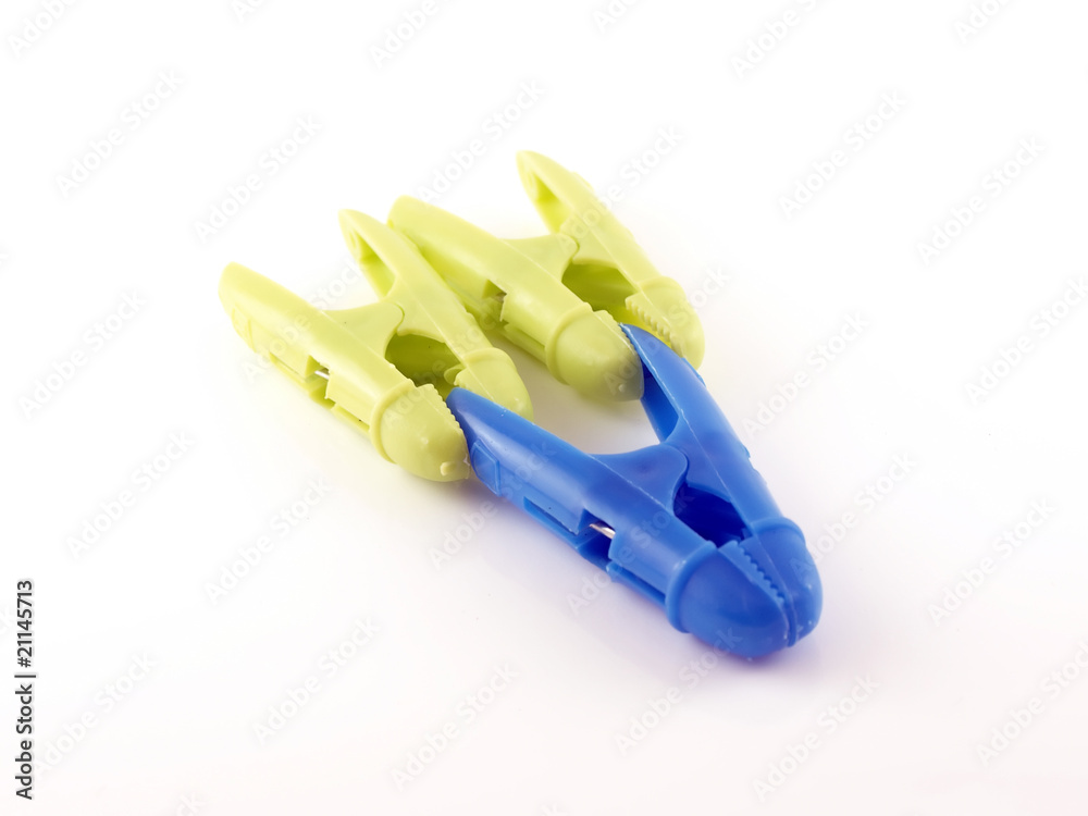 Composition from color clothes-pegs Composition from color clothes-pegs