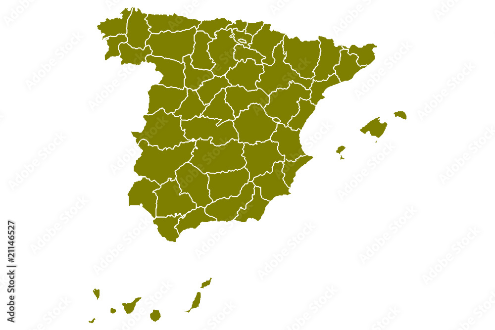 Obraz premium mapa de españa politico