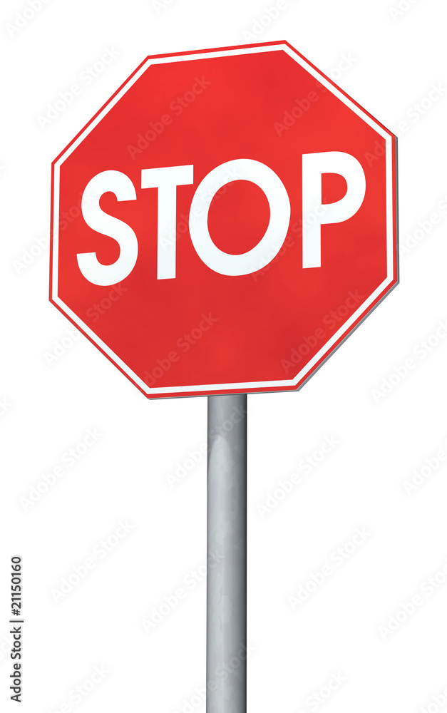 Stoppschild stop sign Stock Illustration
