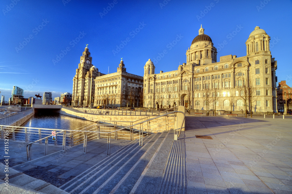 The three Graces in Liverpool