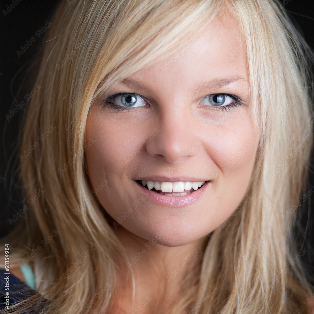 close-up portrait of a beautiful young blonde woman close-up portrait of a beautiful young blonde woman