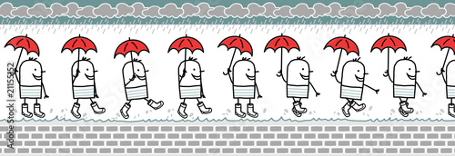 walking character & umbrella for animated sprite