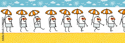 walking character & parasol for animated sprite
