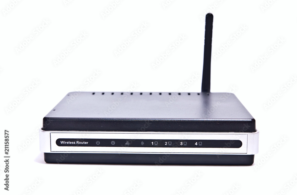 Front of internet router Front of internet router