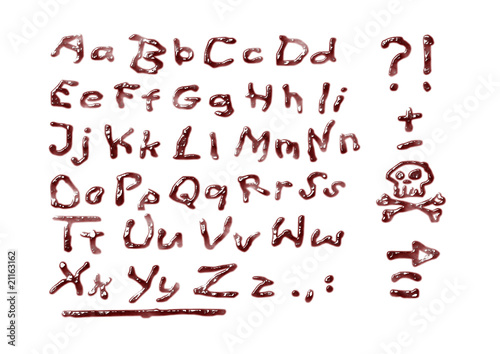 bloody alphabet