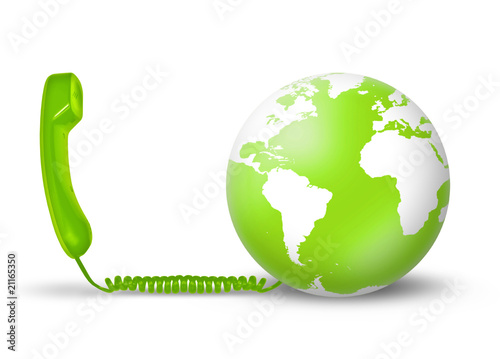 telecommunications concept - green