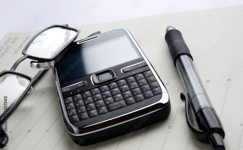 Business, Téléphone, stylo,lunettes, portable,agenda Business, Téléphone, stylo,lunettes, portable,agenda