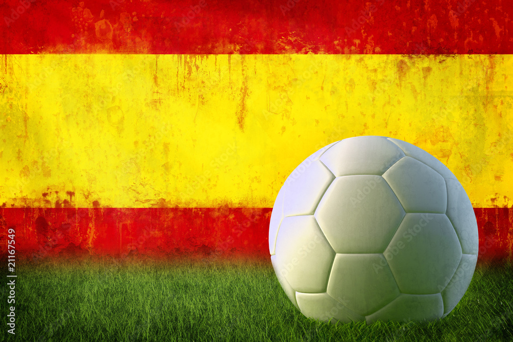 Fototapeta premium Spain soccer grunge wall