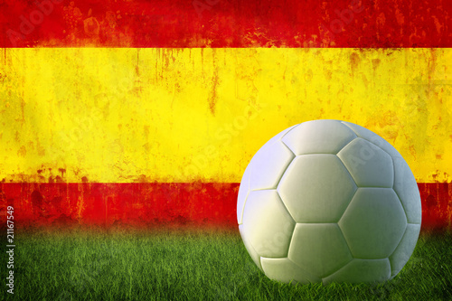 Spain soccer grunge wall