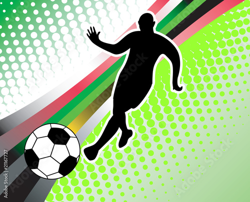 Soccer abstract background vector illustration.