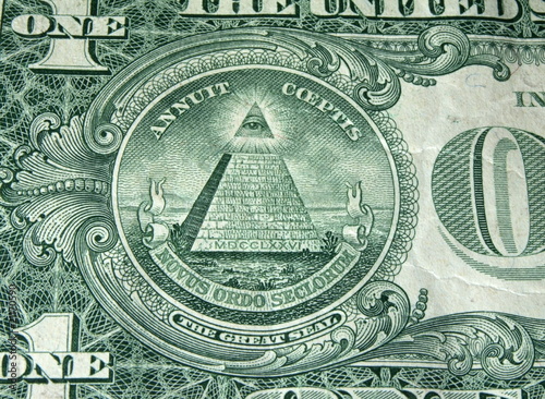 pyramid on dollar bill