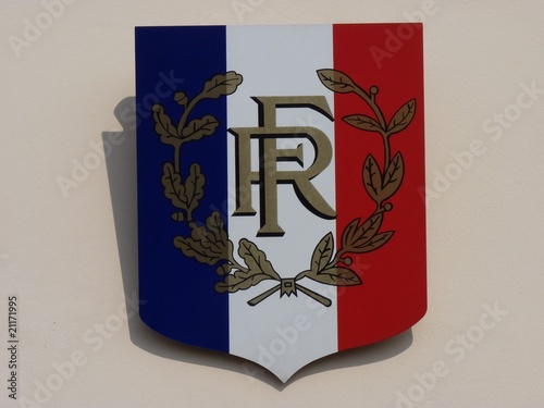 Plaque drapeau Français