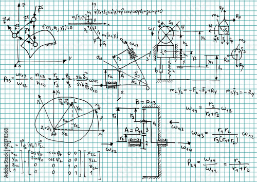 Mechanical formulas and sketches