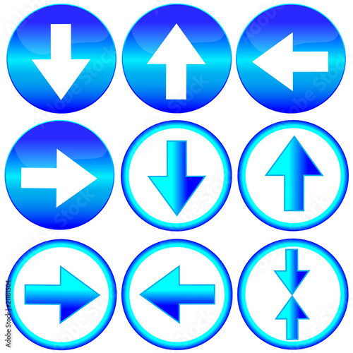 Web icon set arrow.Vector