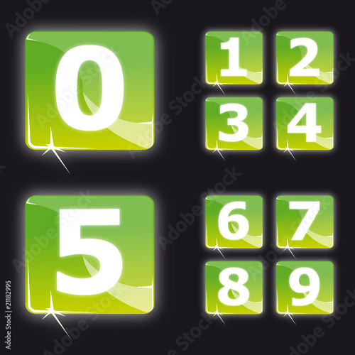 Picto collection nombres - Icon numbers