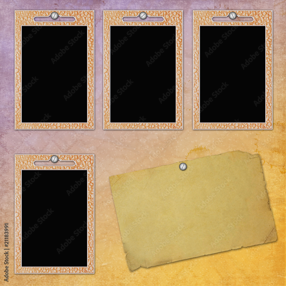 picture-frames on textured background