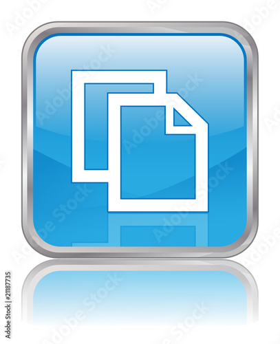 Documents Web Button (Internet Square Blue Reflection) photo