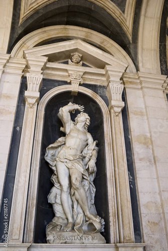 The statue of The National Royal Palace and Franciscan Convent o