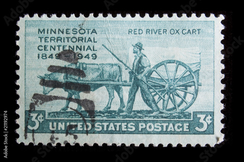 Vintage US commemorative postage stamp