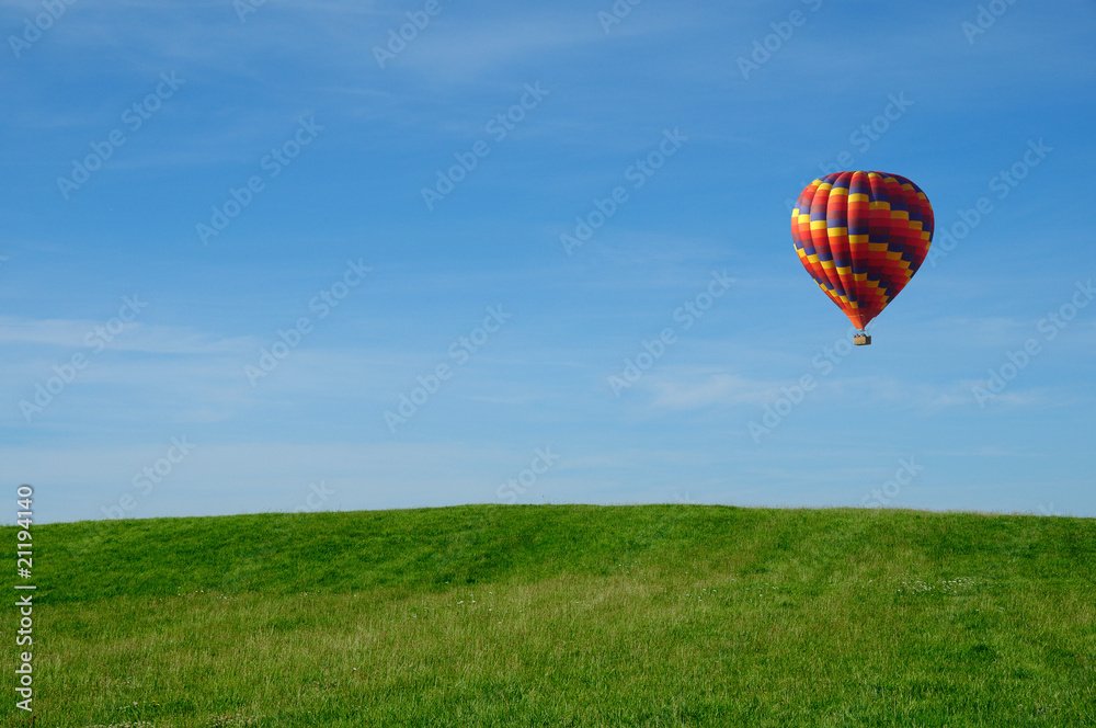 Naklejka premium Montgolfière