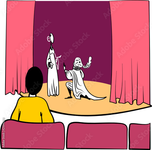 In a theater