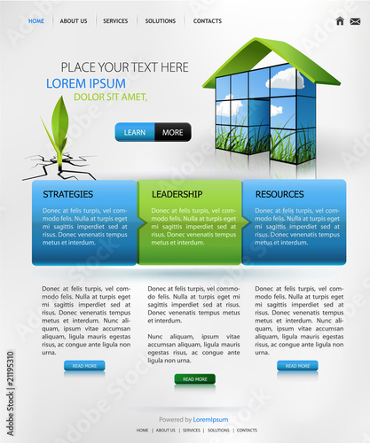 web design template for business website